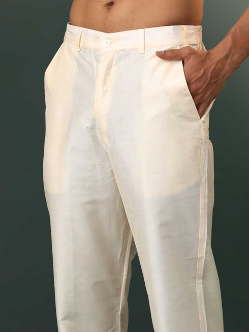 Men's Ombre Elephant Motif Print Cotton Blend Kurta Pyjama Set