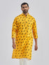 Men's Yellow Muslin Cotton Kurta