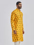 Men's Yellow Muslin Cotton Kurta