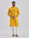Men's Yellow Muslin Cotton Kurta Pyjama Set