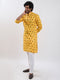 Men's Yellow Muslin Cotton Kurta Pyjama Set