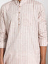 Men's Beige Cotton Kurta