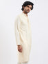 Men's Cream Viscose Kurta