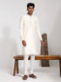 Men's Cream Viscose Kurta