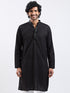 Men's Black Cotton Kurta