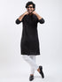 Men's Black Cotton Kurta