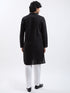 Men's Black Cotton Kurta Pyjama Set