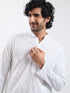 Men's White Cotton Kurta