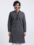 Men's Black Cotton Kurta