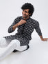 Men's Black Cotton Kurta
