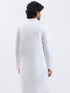 Men's White Cotton Silk Kurta