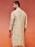Men's Grey Silk Blend Kurta