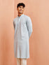 Men's Aqua Rayon Kurta