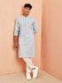 Men's Aqua Rayon Kurta
