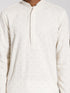 Men's Cream Rayon Kurta