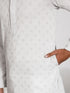 Men's Grey Rayon Kurta And Pyjama Set