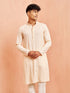 Men's Peach Rayon Kurta