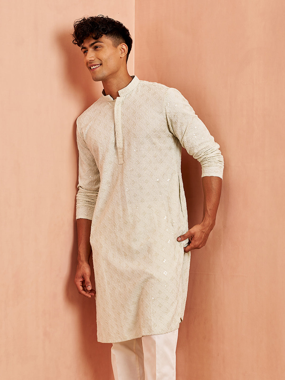 Men's Pista Rayon Kurta