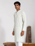 Men's Cream Rayon Kurta