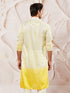 Men's Yellow Viscose Kurta