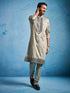 Men's Chiku Silk Blend Kurta