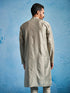 Men's Chiku Silk Blend Kurta