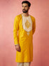 Men's Yellow Viscose Kurta