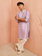 Men's Purple Silk Kurta Pyjama Set