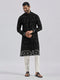 Men's Black Cotton Kurta