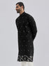 Men's Black Cotton Kurta