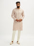 Men's Peach Georgette Kurta Pyjama Set