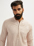 Men's Peach Georgette Kurta Pyjama Set