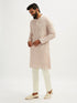 Men's Peach Georgette Kurta Pyjama Set