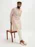 Men's Peach Georgette Kurta Pyjama Set