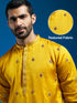 Men's Mustard Silk Blend Kurta