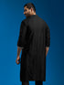 Men's Black Viscose Kurta