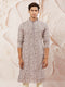 Men's Lavender Georgette Kurta