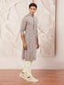 Men's Levender Georgette Kurta And Pyjama Set