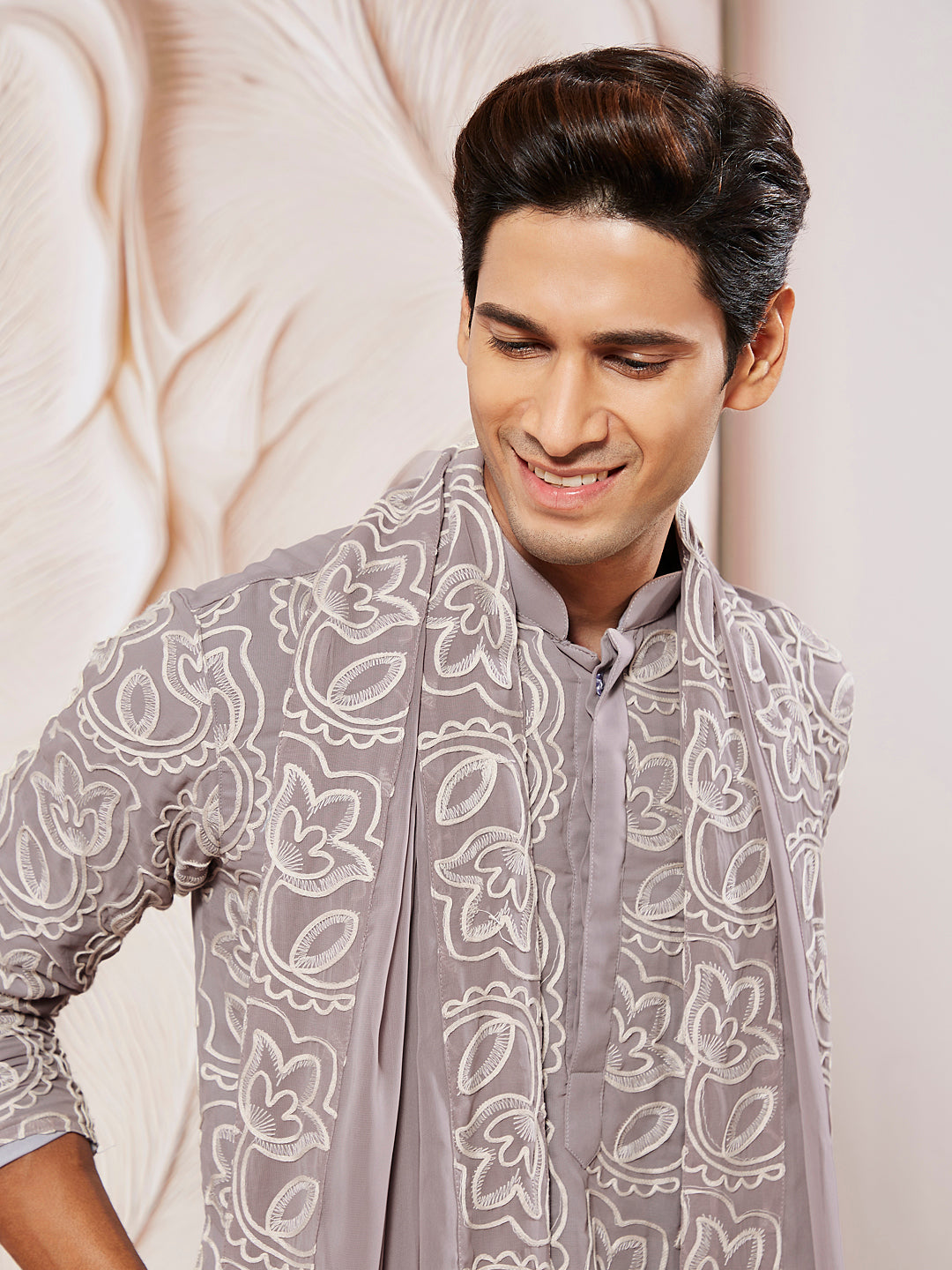 men’s kurta pant dupatta set