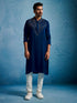 Men's Turquoise Silk Blend Kurta