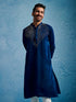 Men's Turquoise Silk Blend Kurta