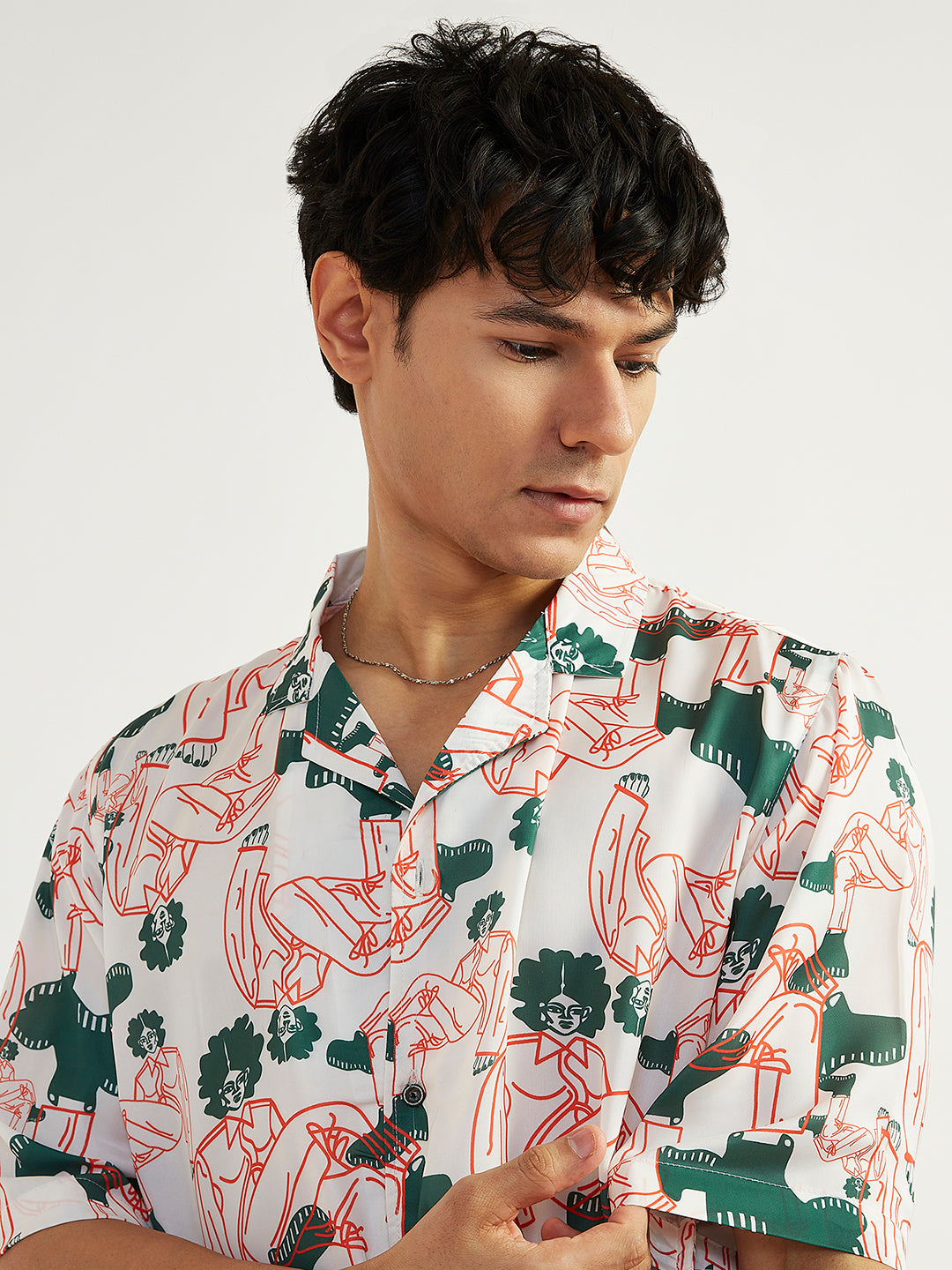 Men's White Satin Kurta And Pyjama Set