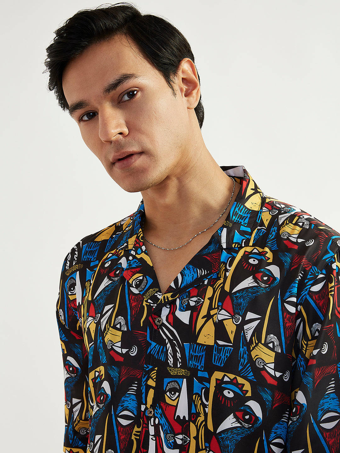 Men's Black Satin Kurta And Pyjama Set