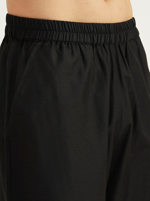 Men's Mehendi Green Lycra Kurta And Pyjama Set