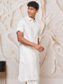 Men's White Viscose Kurta