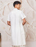 Men's White Viscose Kurta