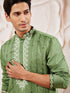 Men's Mint Green Silk Blend Kurta