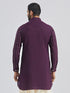 Men's Purple Silk Blend Kurta