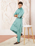 Men's Green Fine Satin Pathani Kurta Set