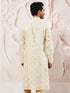 Men's Cream Silk Blend Kurta